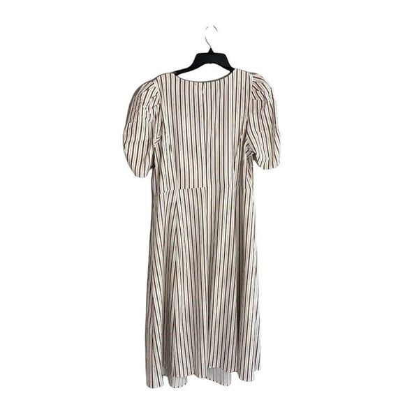 Danielle Bernstein Midi Slip Dress 20W 2X Plus Size Women's Striped Front-Slit - Picture 4 of 10